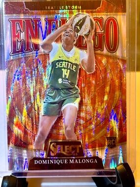 Dominique Malonga En Fuego Prizm Rookie Basketball Card Seattle Storm